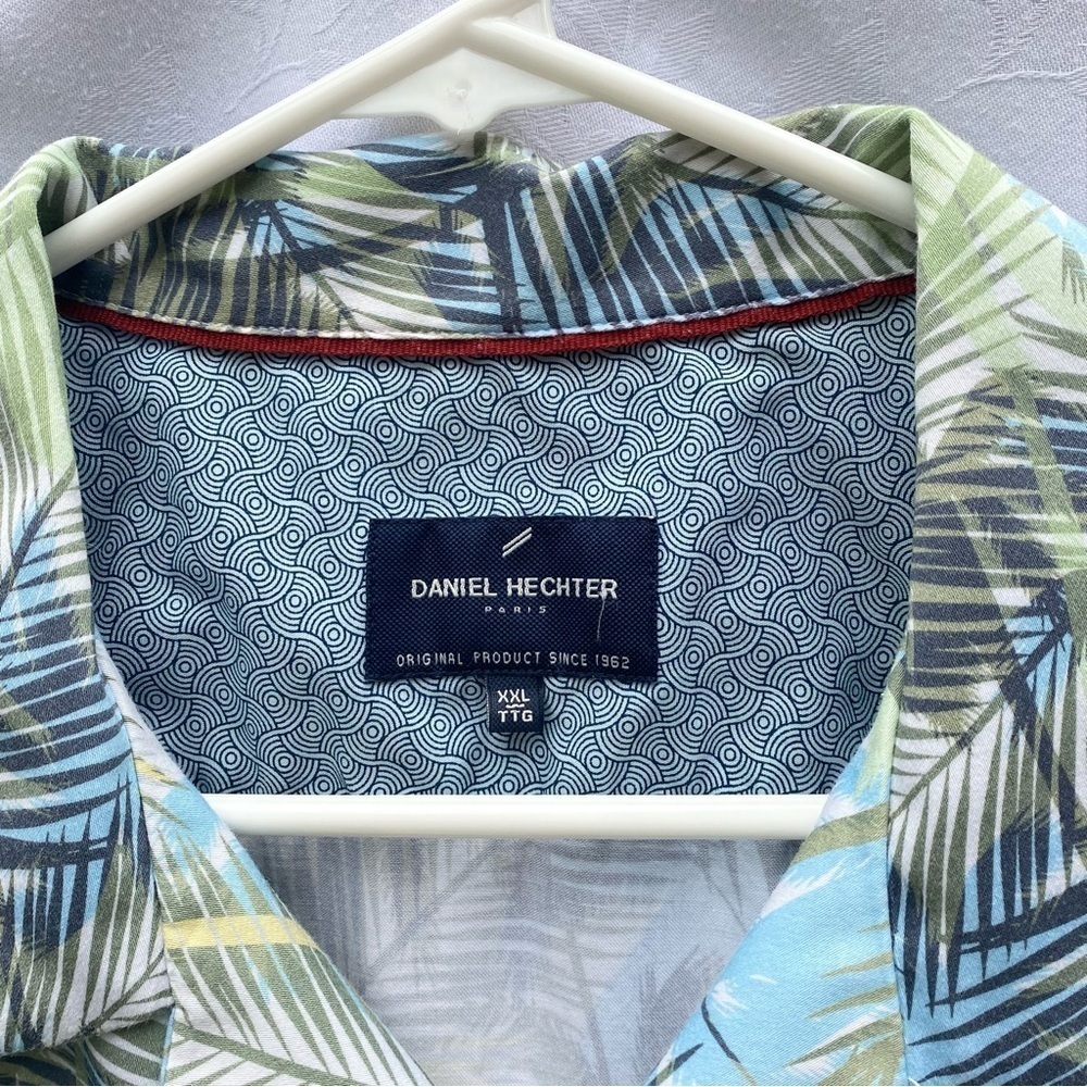 MEN’S Oversized Tropical Shirt 100% Cotton Size XXL - Picture 5 of 7
